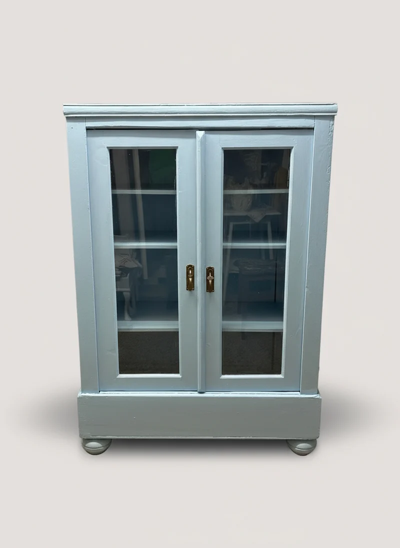 Antike Vitrine aus Schweden Shabby Chic