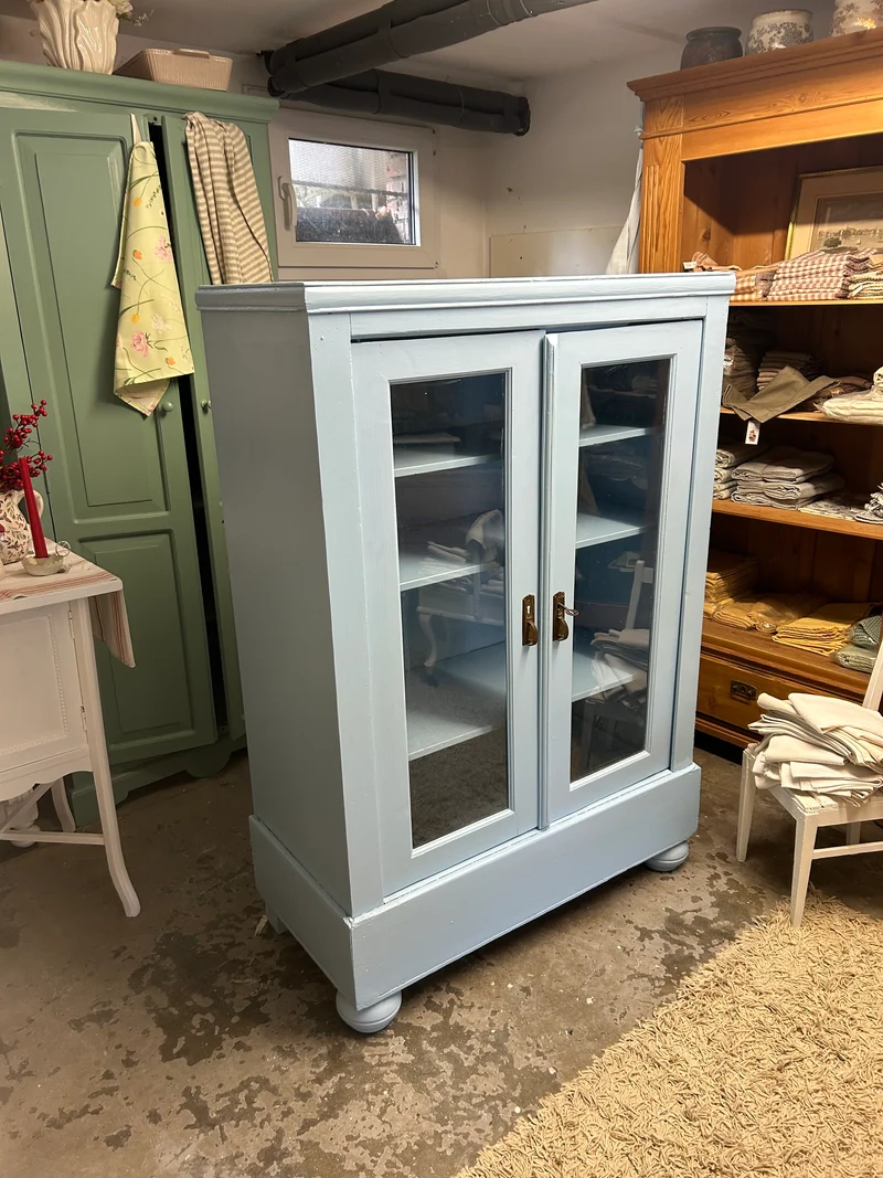 Antike Vitrine aus Schweden Shabby Chic