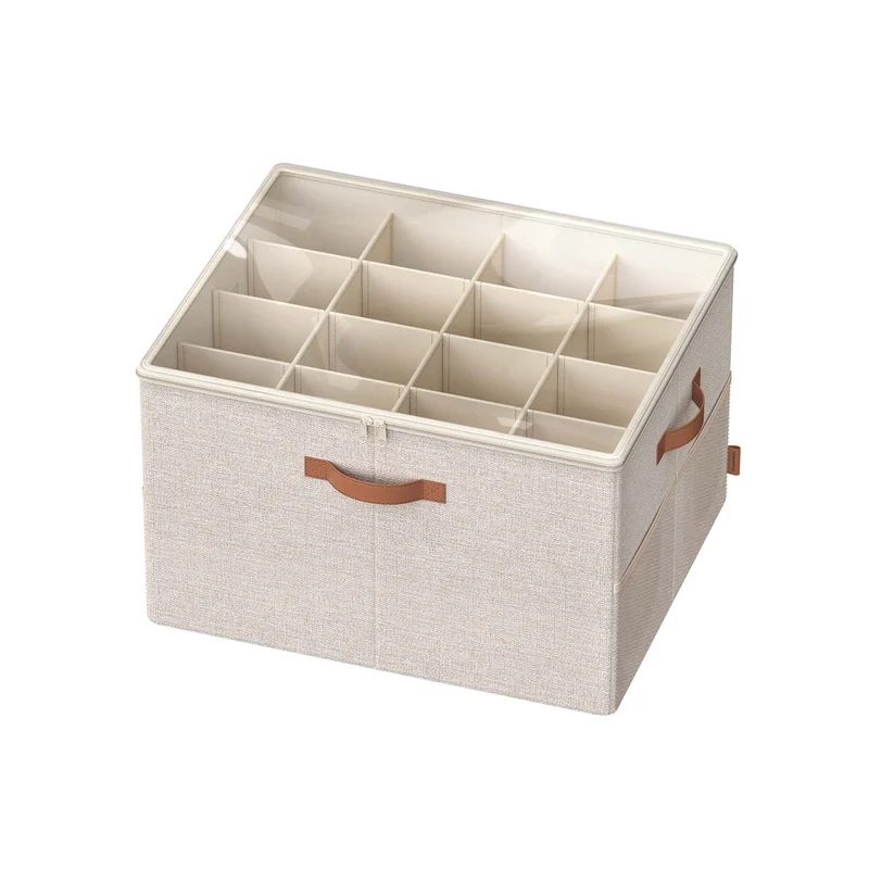 Organizador de zapatos con tapa y asas