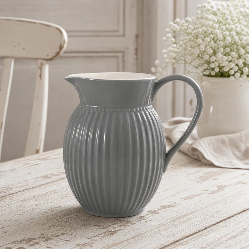 GreenGate Krug Alice Steingrau 1,5 L