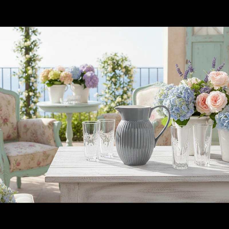 GreenGate Krug Alice Steingrau 1,5 L