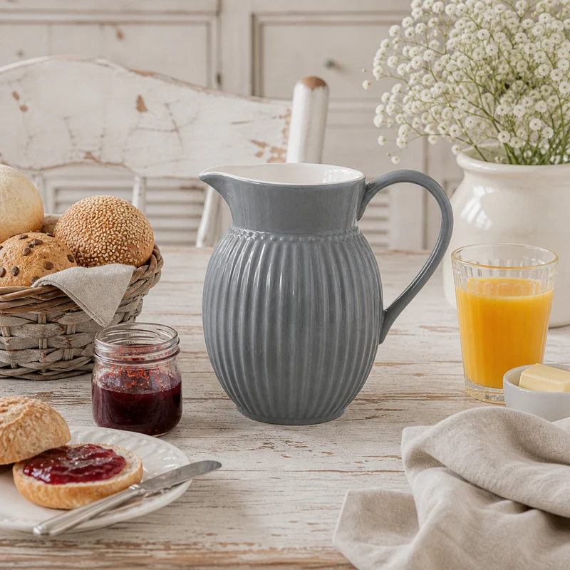 GreenGate Krug Alice Steingrau 1,5 L