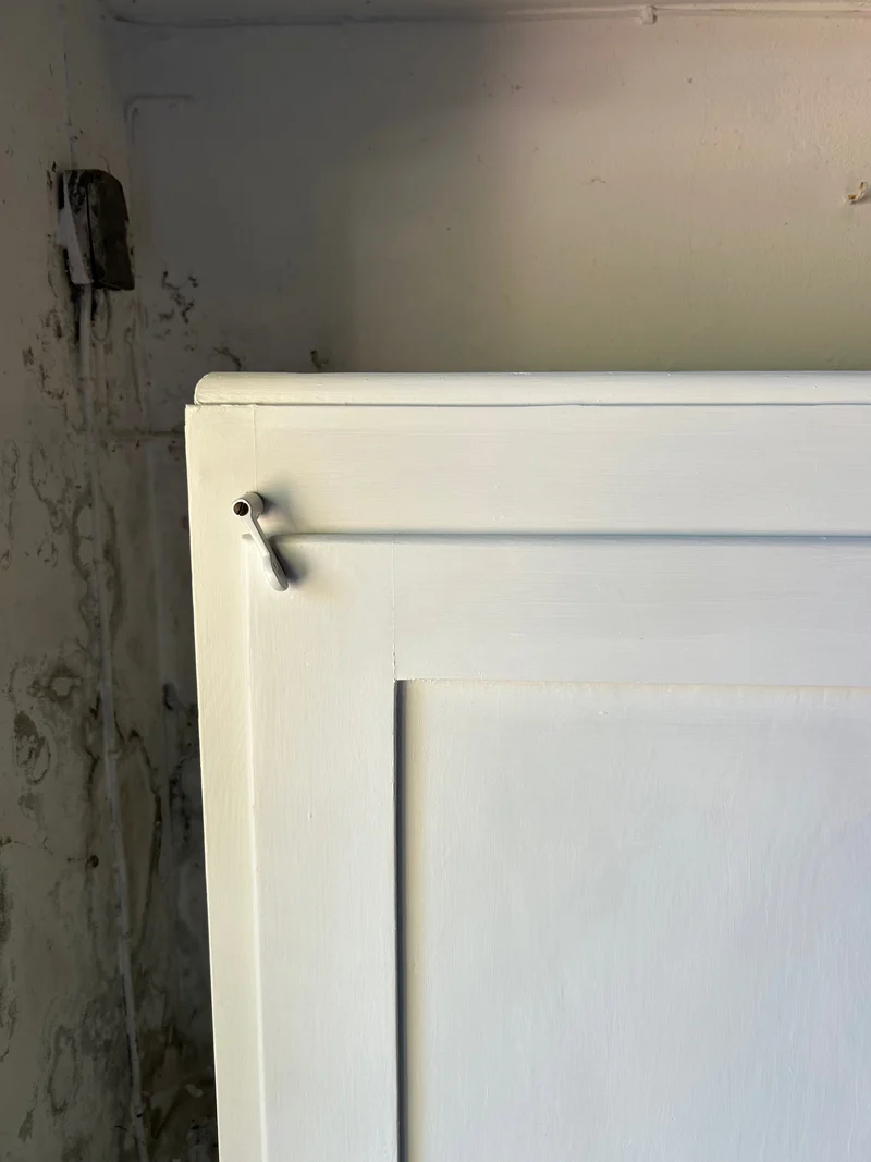 Antiker Vorratsschrank Weiss Shabby Chic