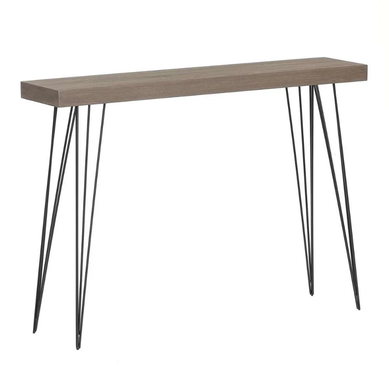Design Konsole GRIGIO 110cm hellgrau Eichen-Optik Metallgestell