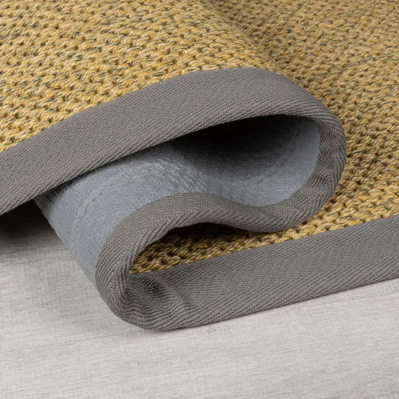 Outdoor Teppich Sisal Bordüre, Balkon schmutzabweisend