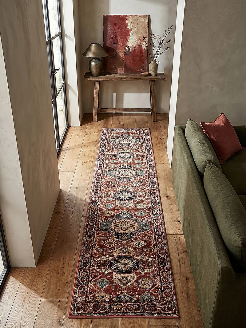 Vintage-Teppich geometrisch · Polypropylen · 12 mm Flor