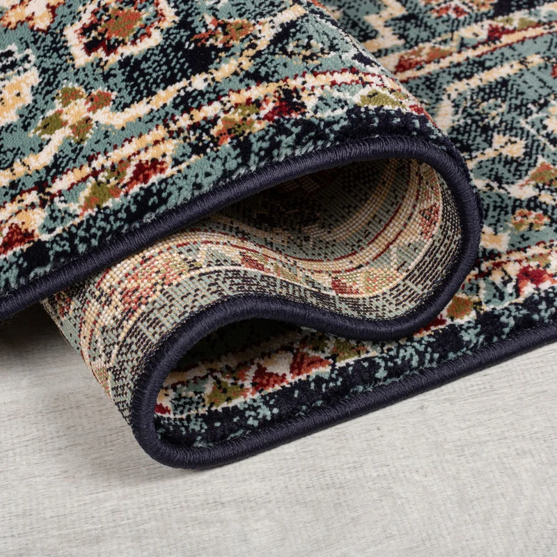 Vintage-Teppich geometrisch · Polypropylen · 12 mm Flor