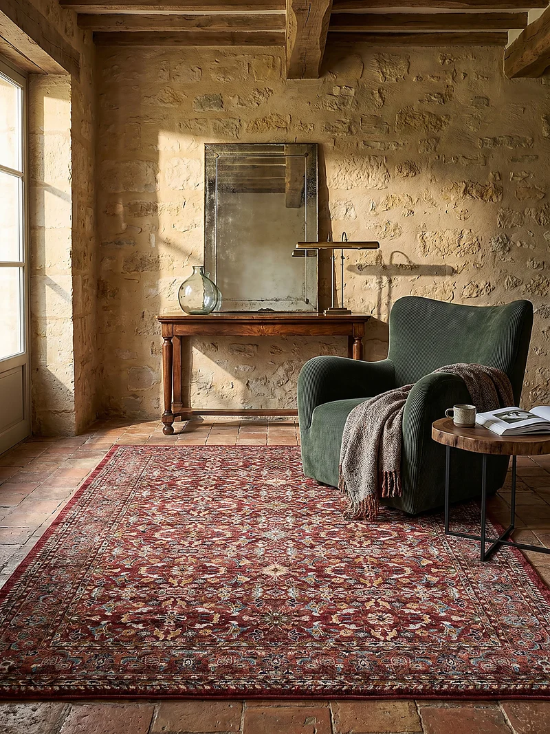 Teppich Ornamentmuster · Polypropylen · 12 mm Flor