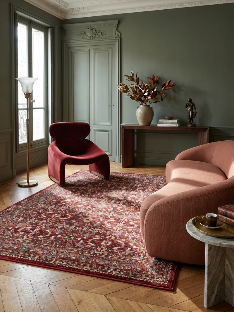Teppich Ornamentmuster · Polypropylen · 12 mm Flor