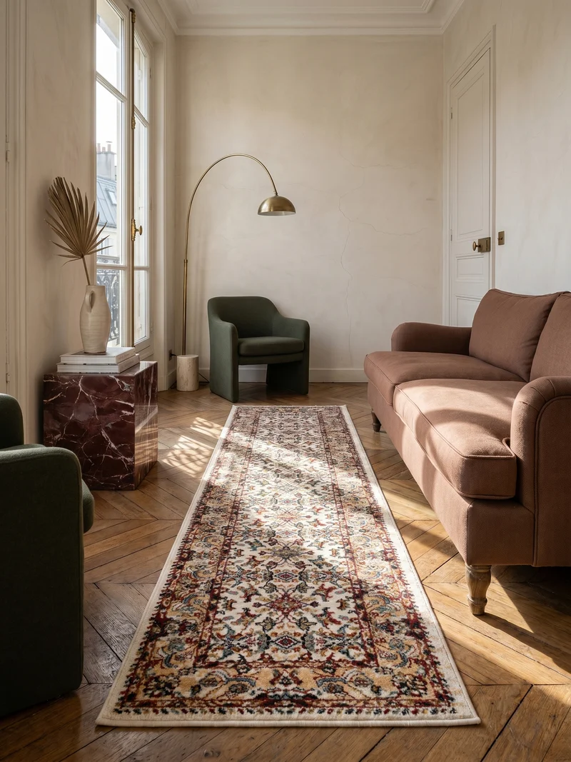 Teppich Ornamentmuster · Polypropylen · 12 mm Flor