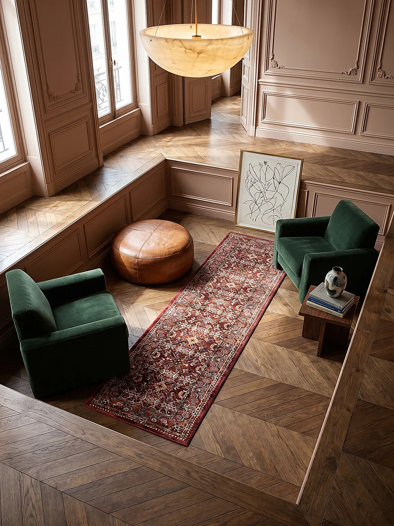 Teppich Ornamentmuster · Polypropylen · 12 mm Flor
