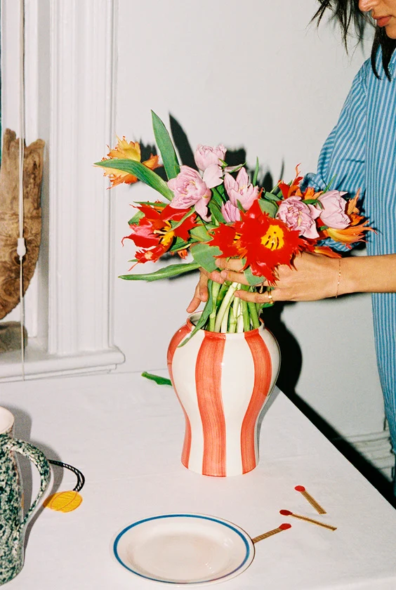 Hay Sobremesa Stripe Vase
