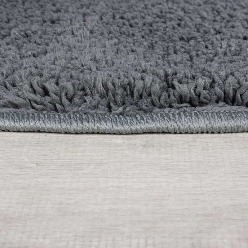 Hochflor Teppich waschbar Flauschig Unifarben, Wohnzimmer