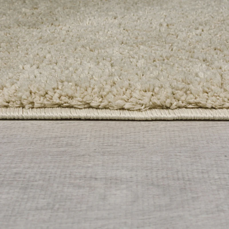 Hochflor Teppich waschbar Flauschig Unifarben, Wohnzimmer