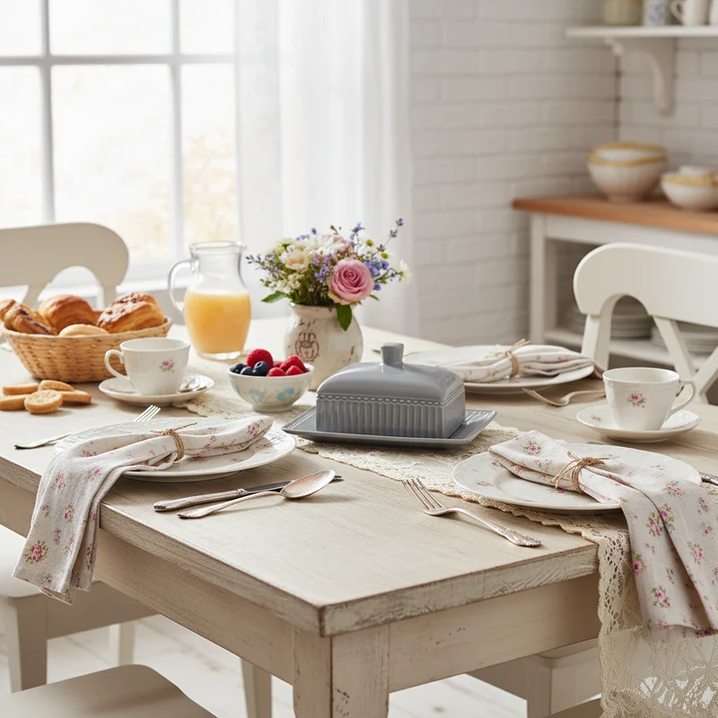 GreenGate Butterdose Alice Steingrau (M)
