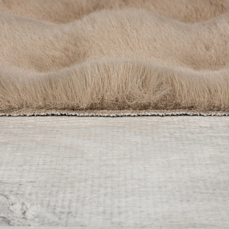 Hochflor-Teppich Kunstfell Waffelstruktur · 100 % Polyester · 35 mm