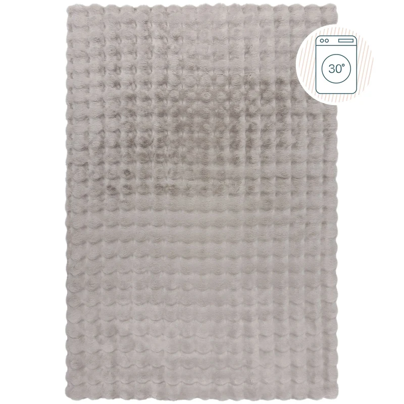 Hochflor-Teppich Kunstfell Waffelstruktur · 100 % Polyester · 35 mm