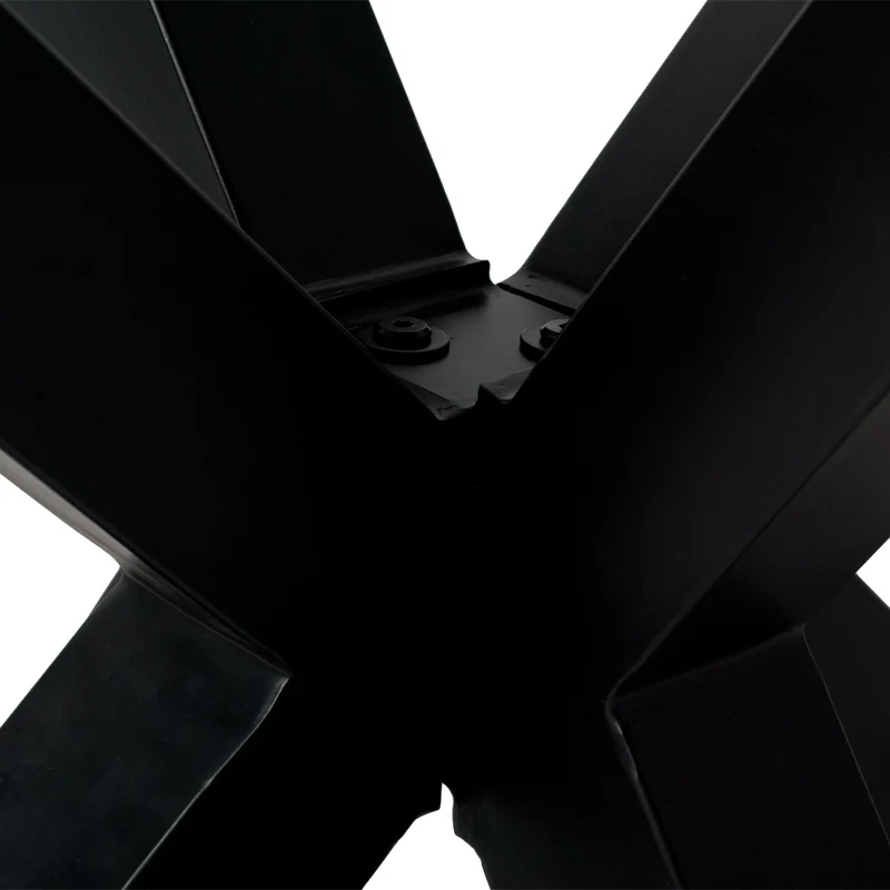 Esstischgestell DIVE CROSS Schwarz pulverbeschichtet