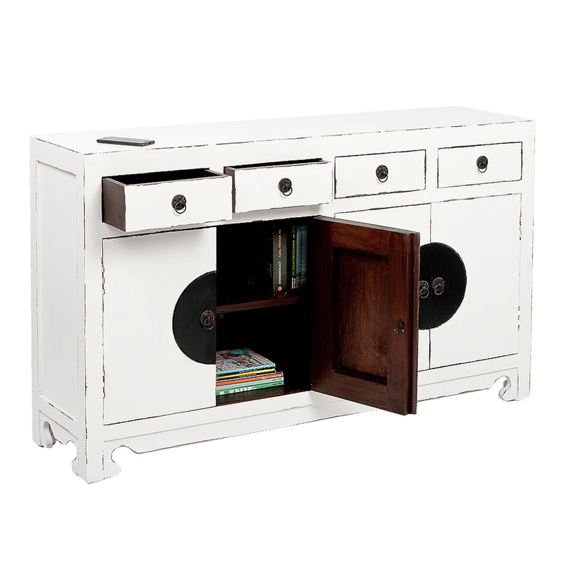 Sideboard ASIA Antik Weiß Shabby Chic ca. L140cm