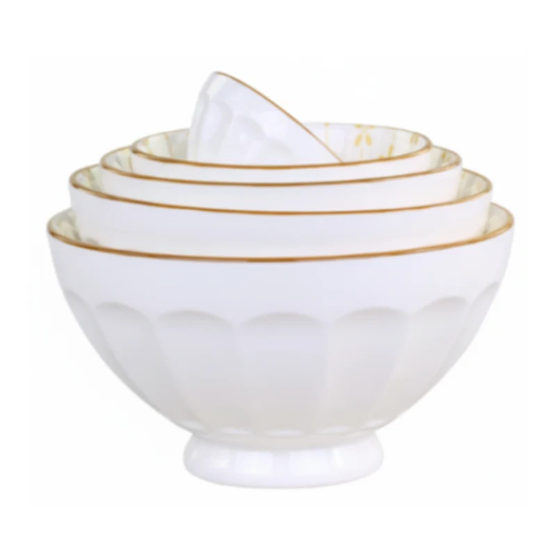 Chic Antique Latteschüsseln mit Muster – 5er Set