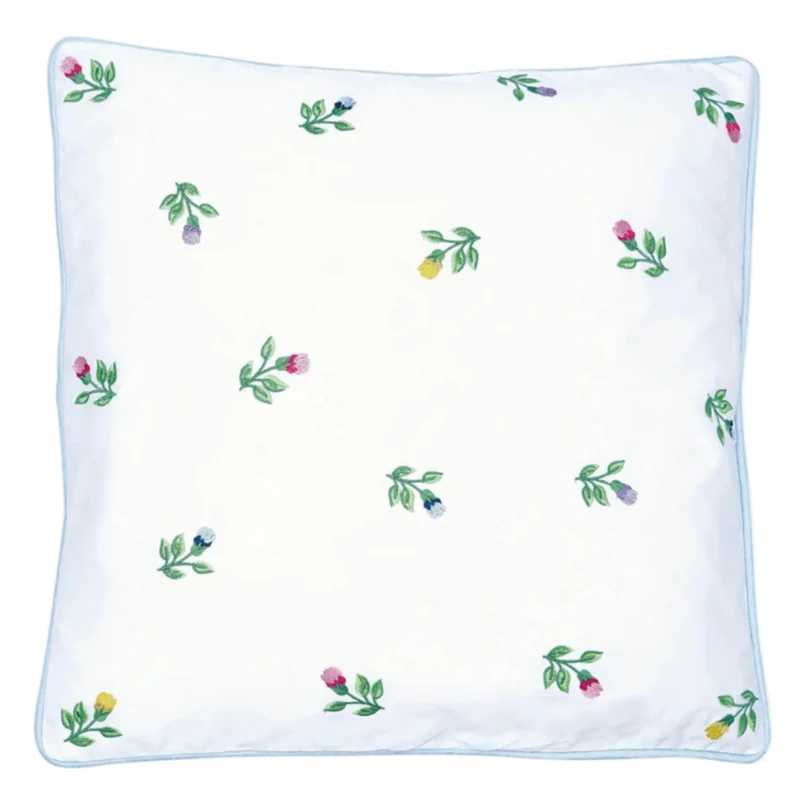 GreenGate Kissenbezug Gaya Weiß mit Stickerei 40x40