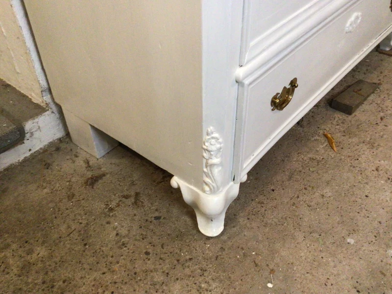 Antike Biedermeier Kommode Weiss Shabby Chic