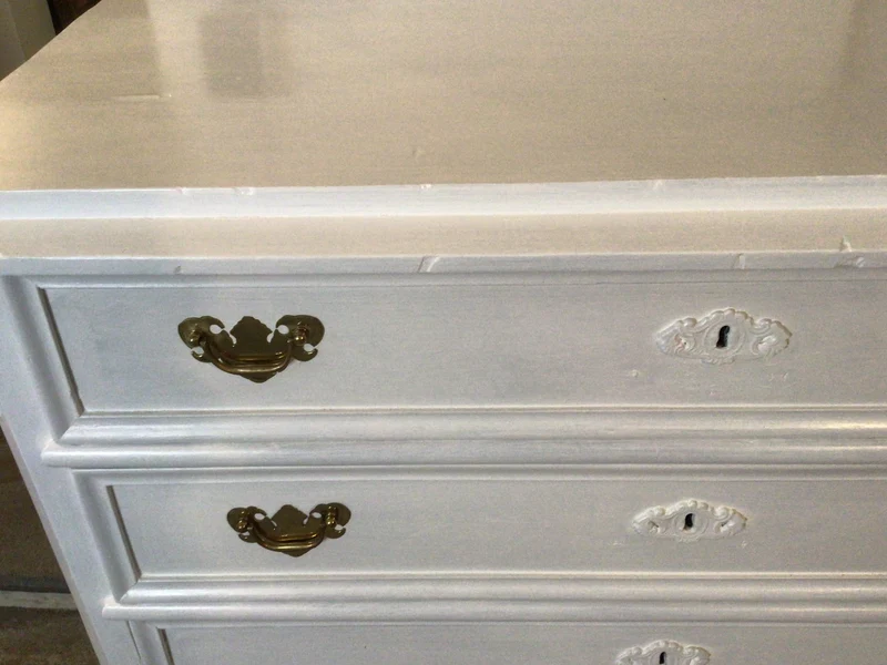 Antike Biedermeier Kommode Weiss Shabby Chic