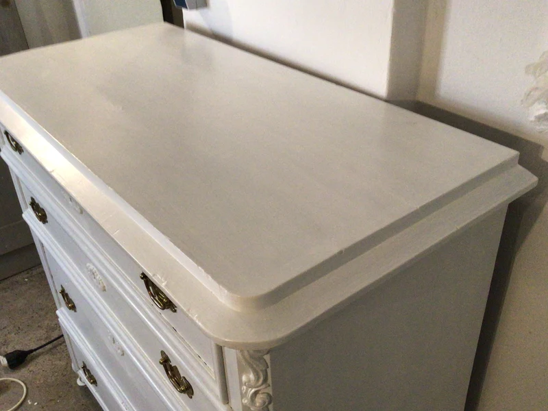 Antike Biedermeier Kommode Weiss Shabby Chic