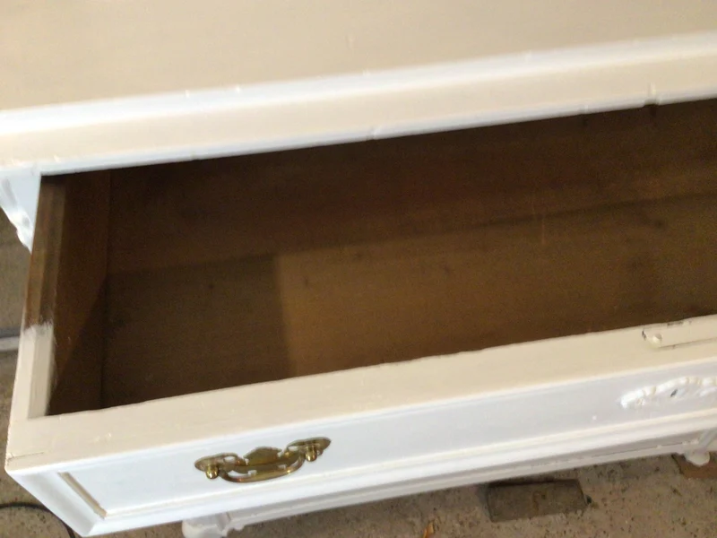 Antike Biedermeier Kommode Weiss Shabby Chic