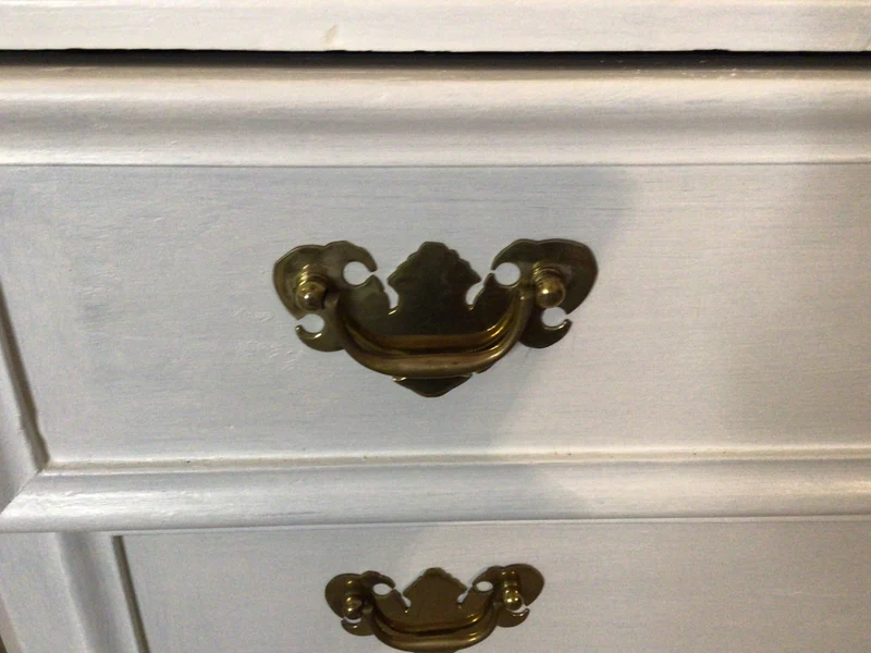 Antike Biedermeier Kommode Weiss Shabby Chic