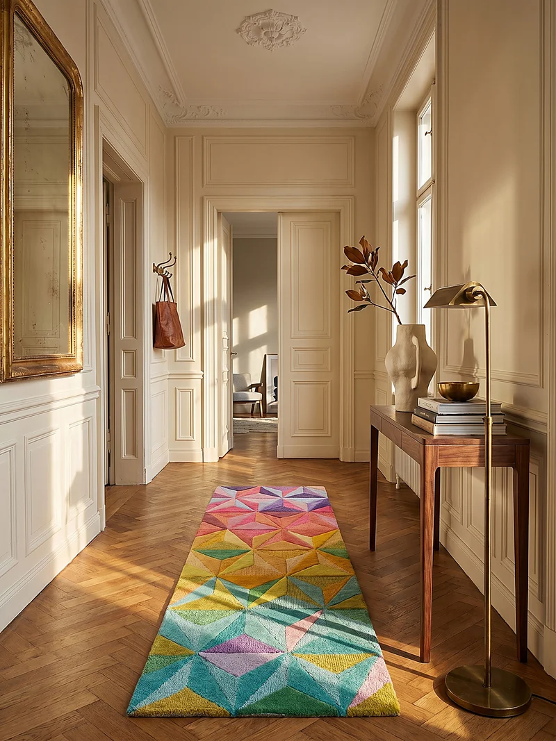 Wollteppich 3D Geometrisch, Wohnzimmer