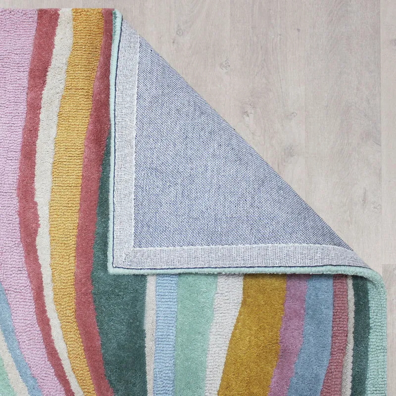 Wollteppich Wellen Muster, Abstrakt, Wohnzimmer