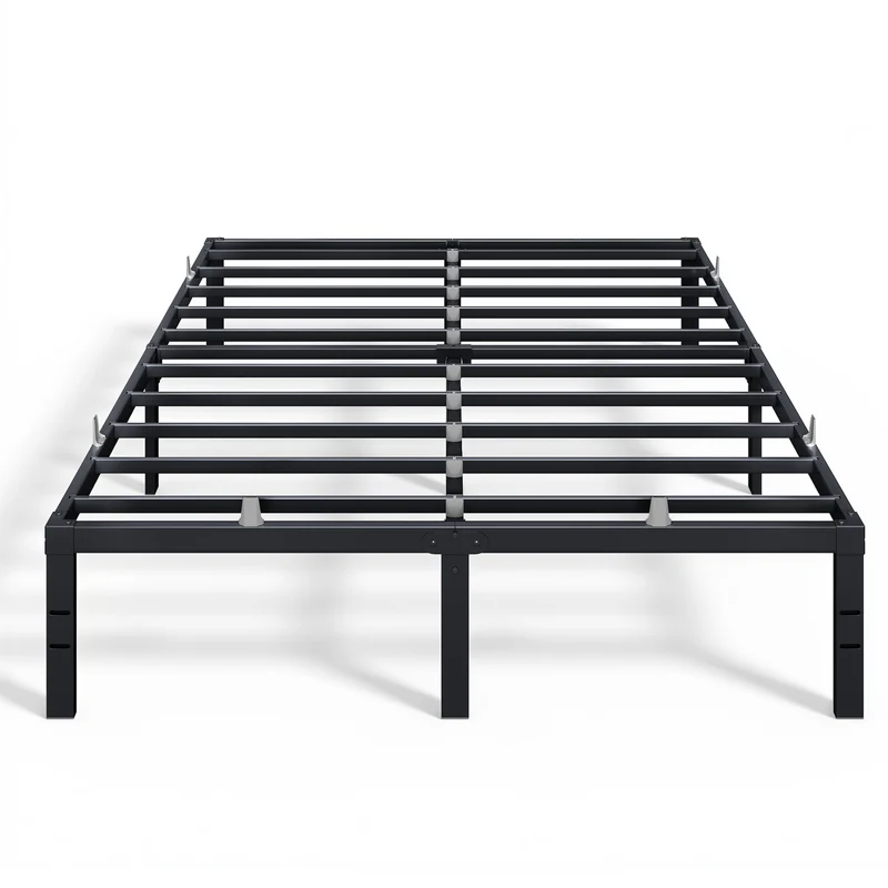 Ledrem Heavy Duty Full Bed Frame, 14" in Metal Bed Frame, 1100 lb Capacity, No Box Spring Needed, Under-Bed Storage, Easy Assembly, Mattress Retainers