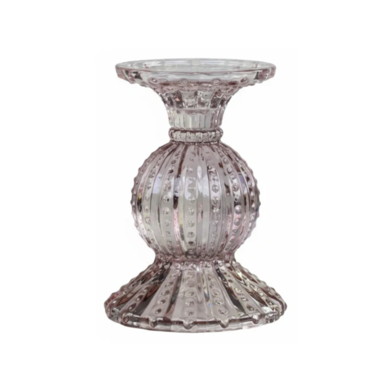 Kerzenständer mit Perlkante – Chic Antique, Taube