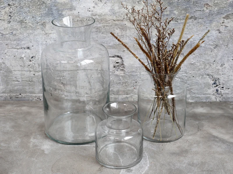 Chic Antique Vase aus Glas – dekorative Glasvase