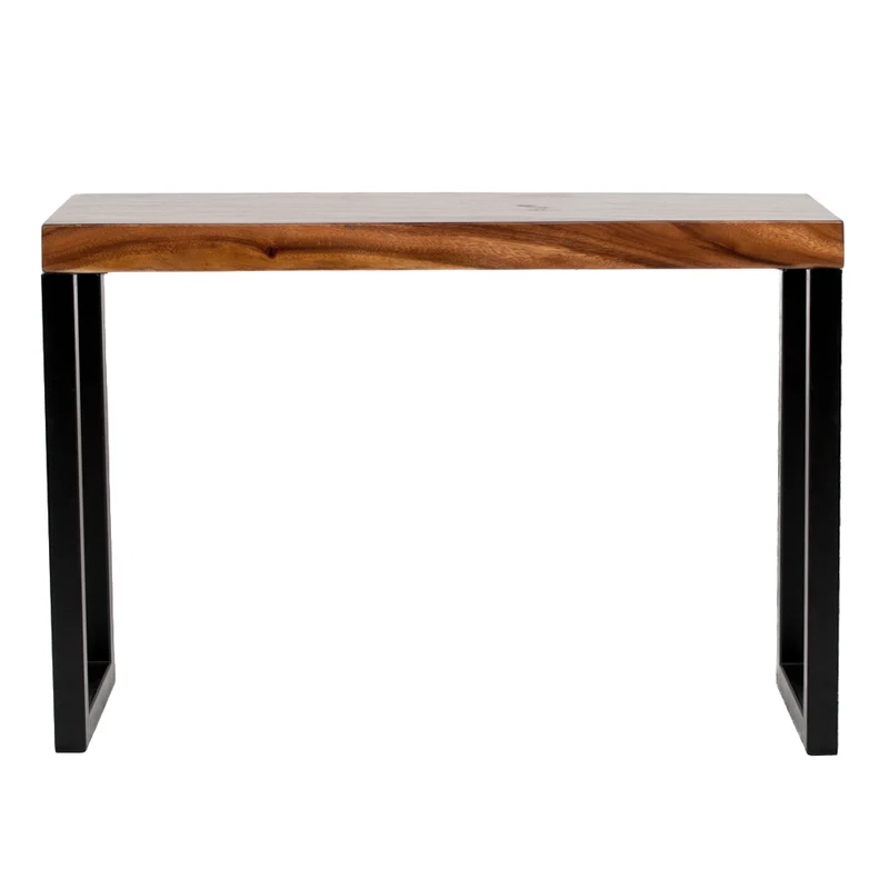 Suar Konsole AARON METAL Natural ca. L120cm Akazie Konsolentisch