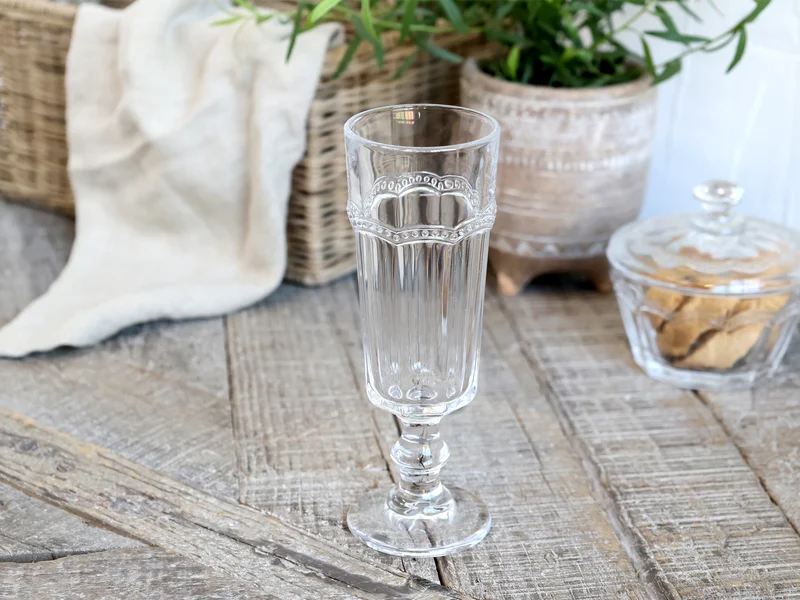 Chic Antique Antoinette Champagnerglas mit Perlenkante