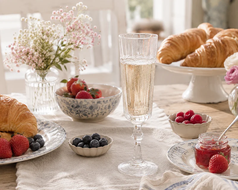 Chic Antique Antoinette Champagnerglas mit Perlenkante