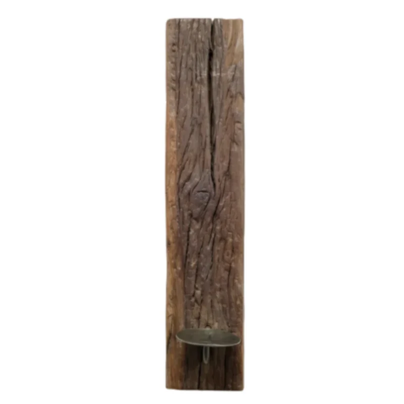 Chic Antique Grimaud Wandkerzenhalter aus Holz und Eisen