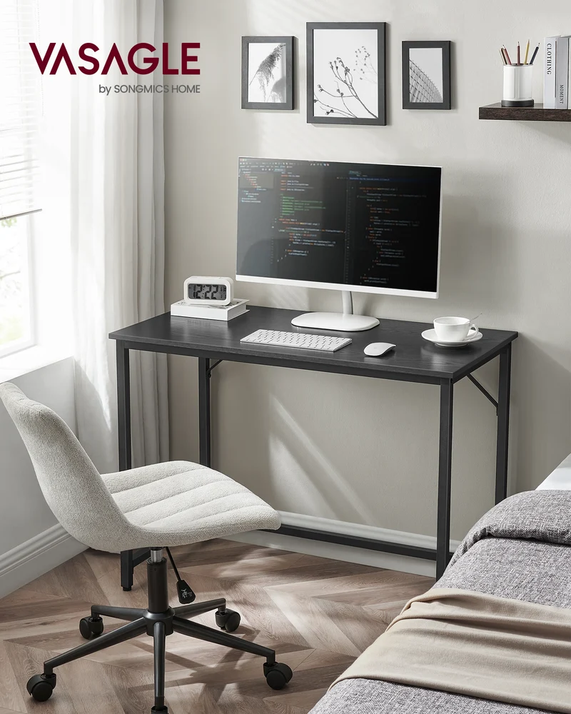 Industrial Style Computer Desk, Gaming Desk, Home Office Desk, Metal Frame, A Sturdy Metal Frame Gaming & Home Office Desk