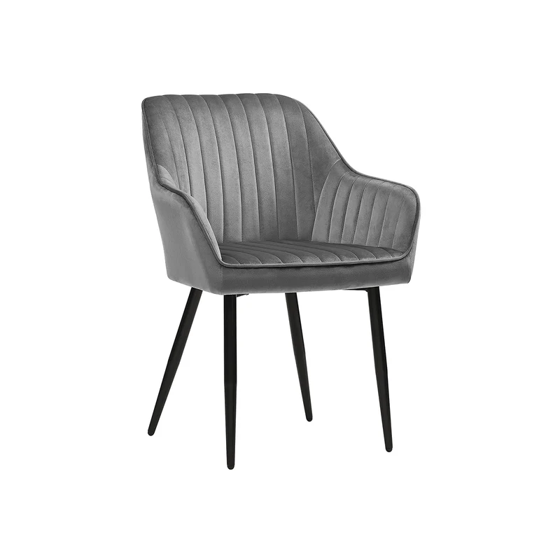 Silla de Comedor Tapizada con Reposabrazos