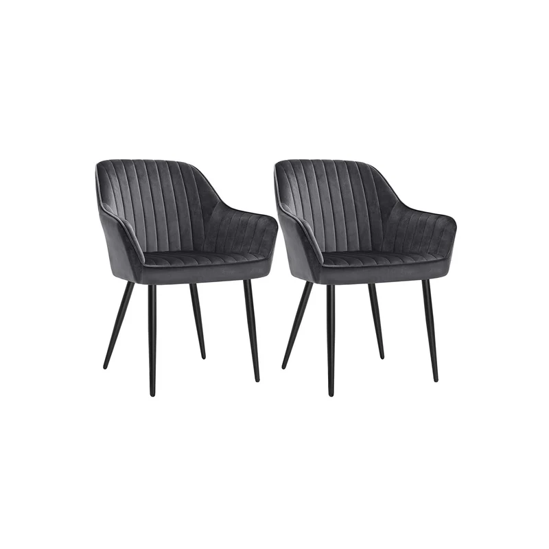 Silla de Comedor Tapizada con Reposabrazos