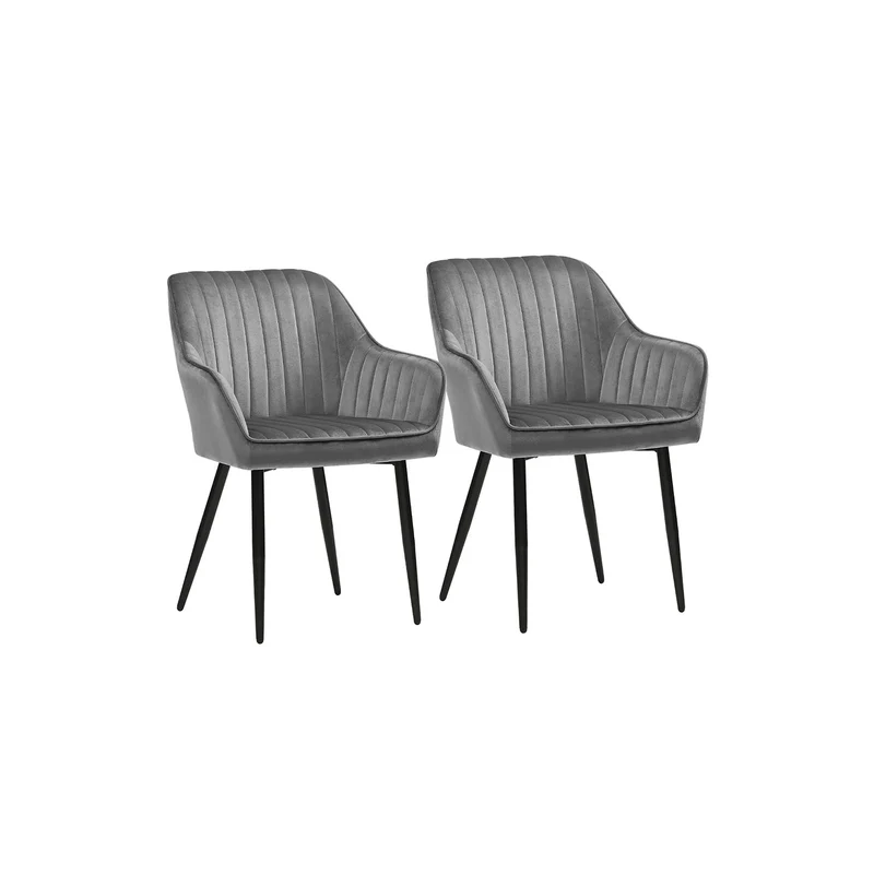 Silla de Comedor Tapizada con Reposabrazos