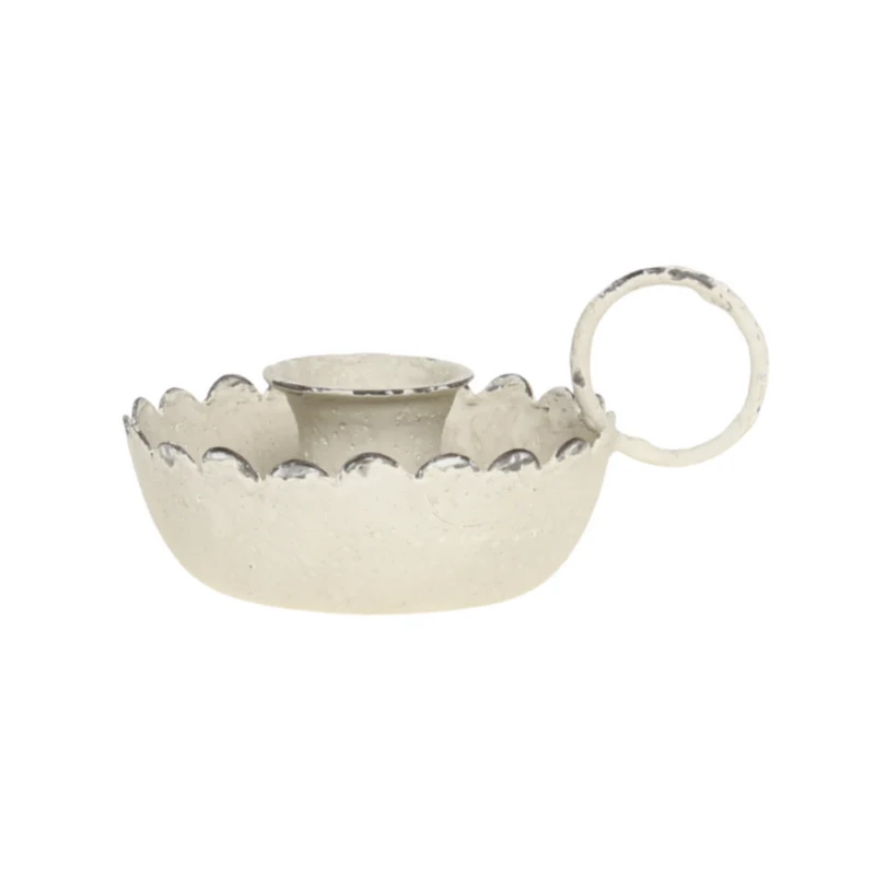 Kammerleuchter für Mini Stabkerzen – Chic Antique, Antique Creme