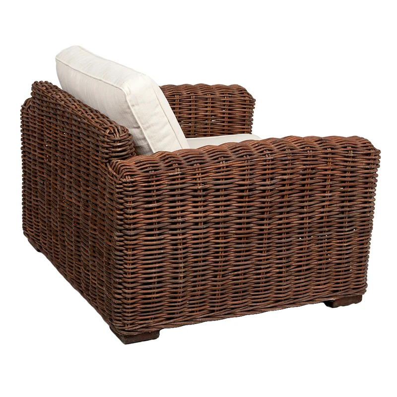 Lounge Sessel LIVING Natural Brown 90cm Rattan