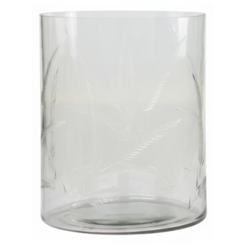 Chic Antique Windlicht mit Schliff Glas