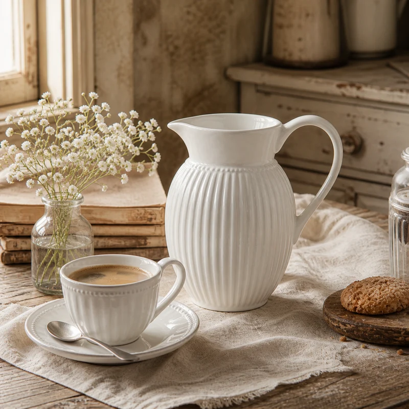 GreenGate Krug Alice Weiß 1,5 L