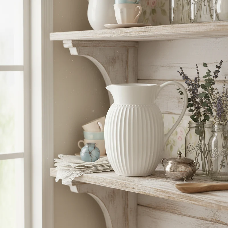 GreenGate Krug Alice Weiß 1,5 L