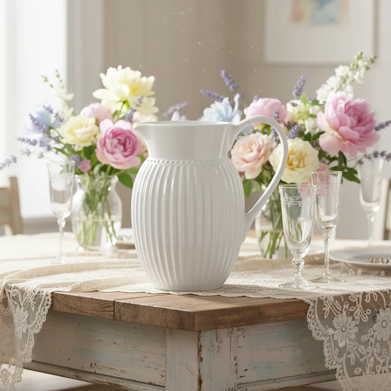 GreenGate Krug Alice Weiß 1,5 L