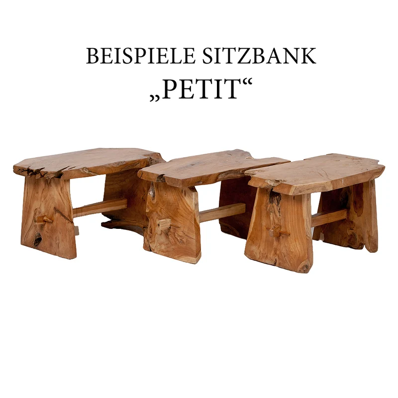 Teak Sitzbank PETIT ca. L80cm Natural